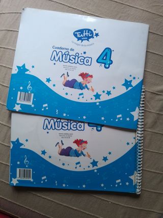 Libro de música 4 con cuaderno