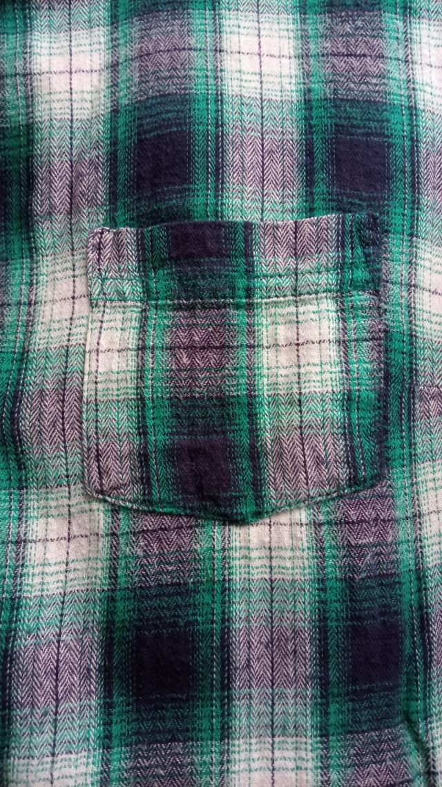 Camisa cuadros tonos verdes