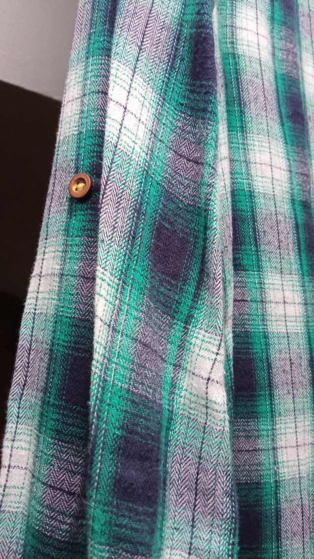 Camisa cuadros tonos verdes