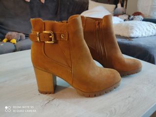 botines marrón ante