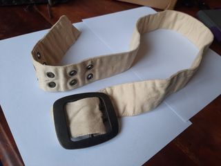 Cintura beige in tessuto cm 105