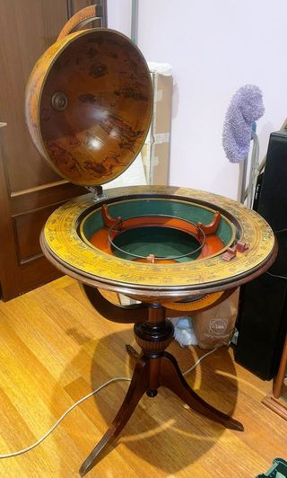 Mueble Bar Bola Del Mundo Botellero