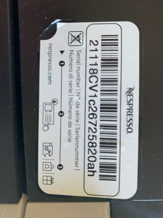 Cafetera Nespresso