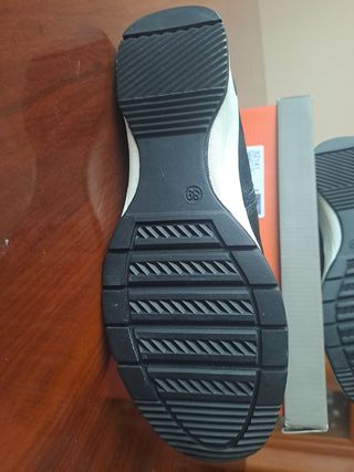 Botín casual de piel negro N° 39