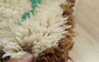 Alfombra bereber vintage de lana 170x 80 cm