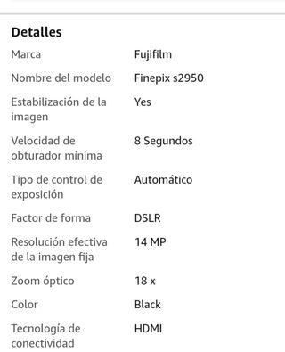 Cámara Fujifilm Finepix S2950