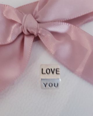 Pandora Charm bitono I LOVE YOU