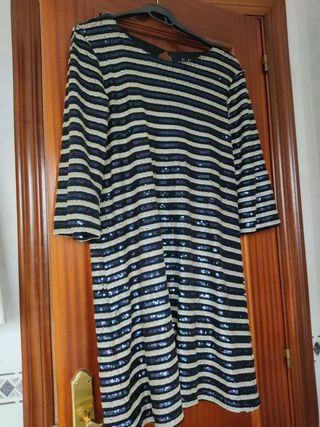 Vestido fiesta, lentejuelas 