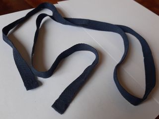 Laccio in tessuto blu scuro da annodare, cm 130