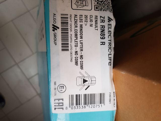 Elevalunas Eléctrico Renault Clio IV