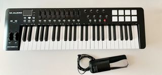 Teclado controlador MIDI, piano USB+pedal