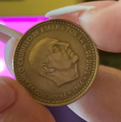 Moneda una peseta 1966