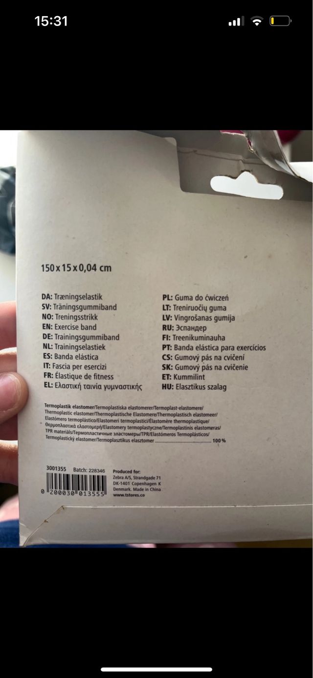 Cinta para hacer deporte