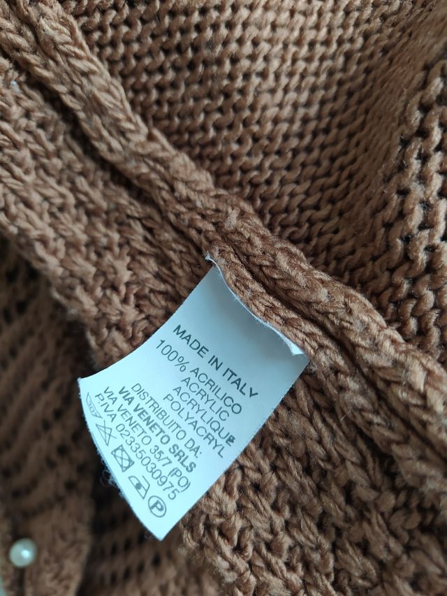 Chaqueta punto perlas