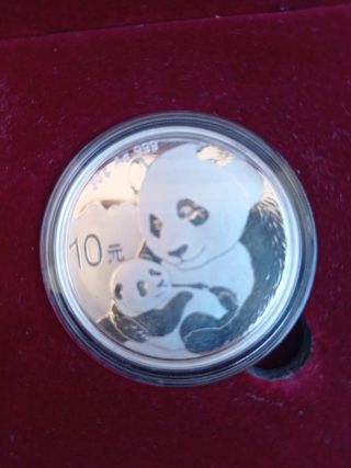 Moneda China de plata, 30 gramos coleccionista