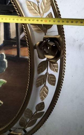 Antiguo espejo dorado 