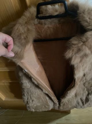 Chaleco sin mangas pelo sintetico