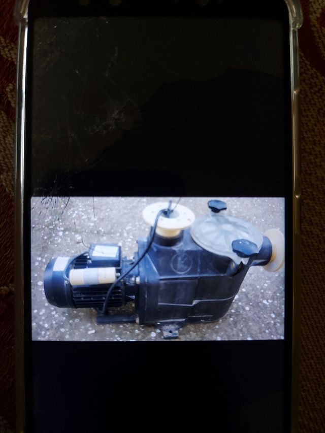 Motobomba para depuradora de piscina.