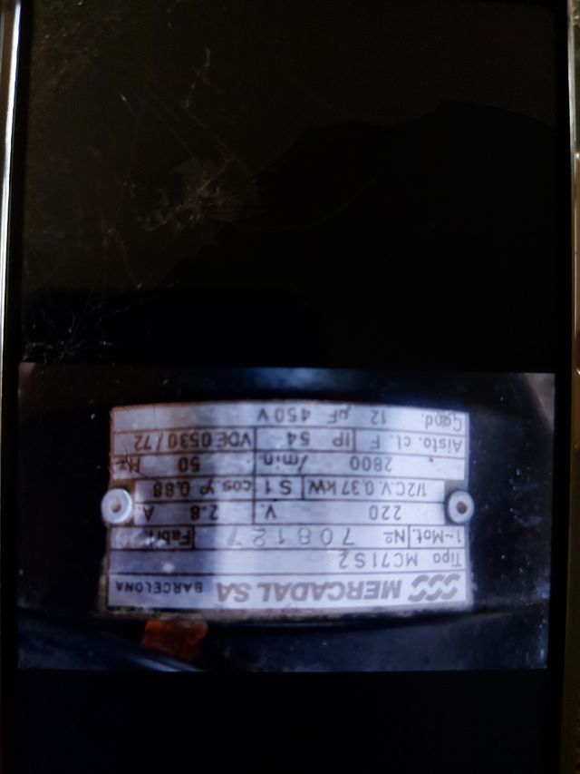 Motobomba para depuradora de piscina.