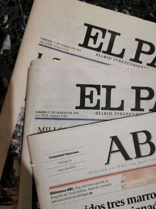 Periódicos del 12, 13 y 14 Marzo 2004