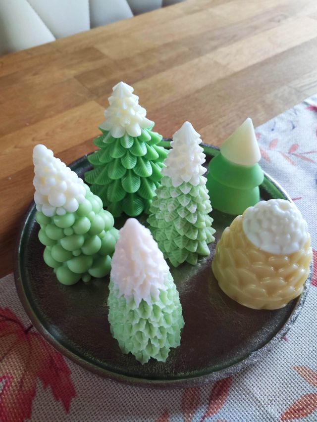 Velas de navidad (💯 vegetal)