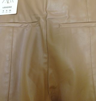 Legging cuero camel