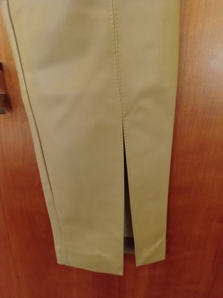 Legging cuero camel