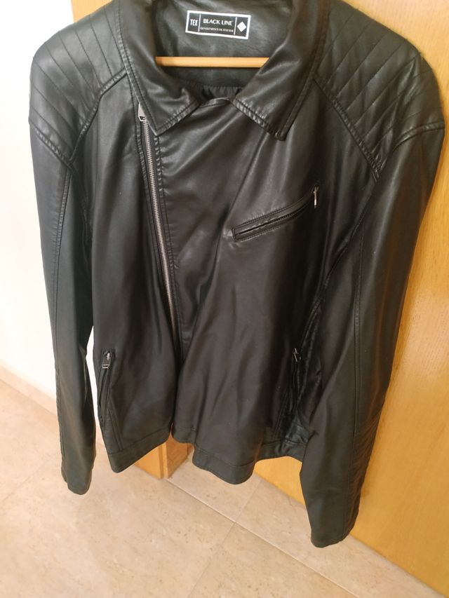 Cazadora polipiel hombre XXL