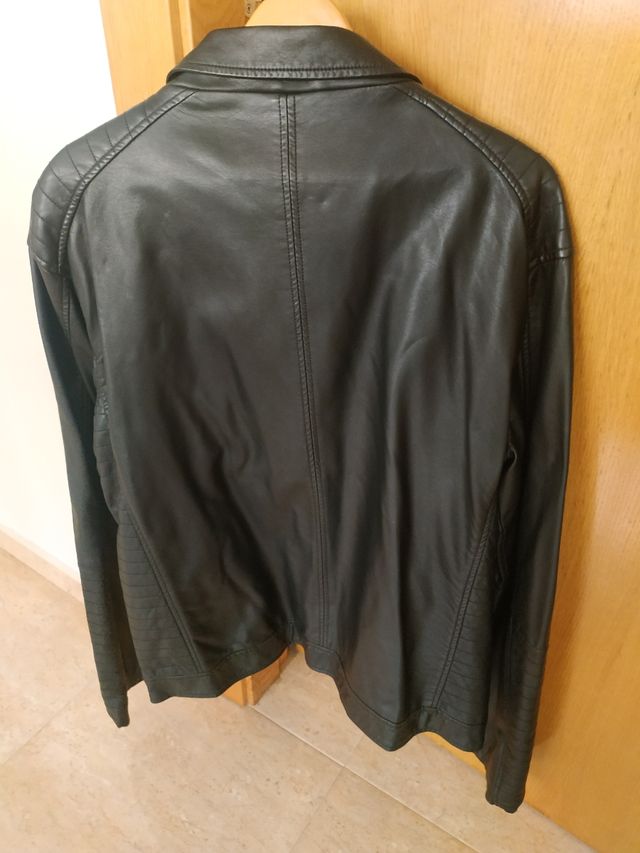 Cazadora polipiel hombre XXL