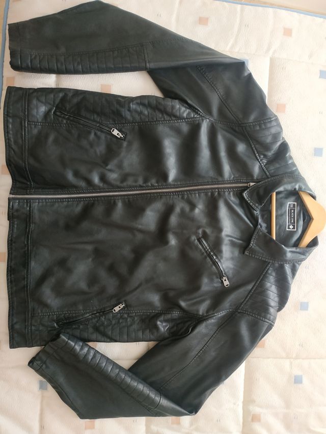 Cazadora polipiel hombre XXL