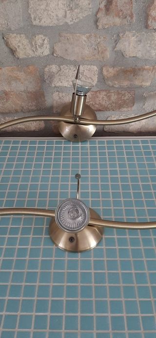 Faretti in ottone satinato