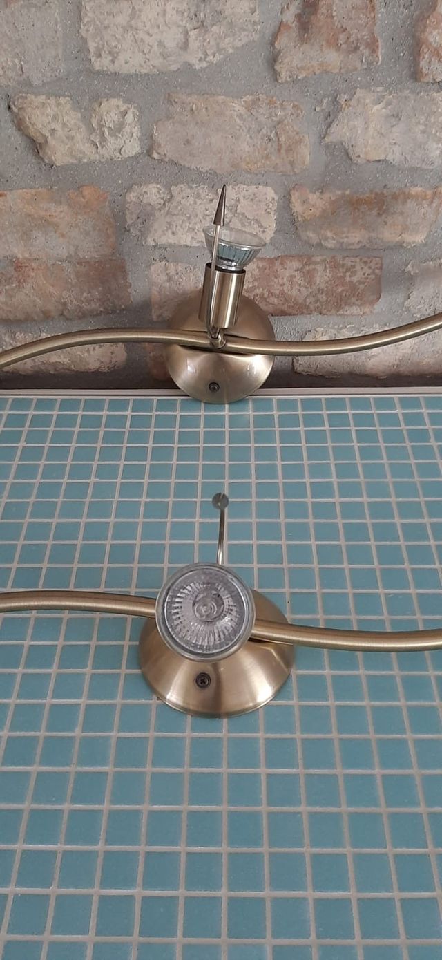 Faretti in ottone satinato