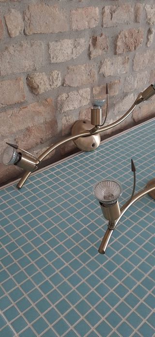 Faretti in ottone satinato