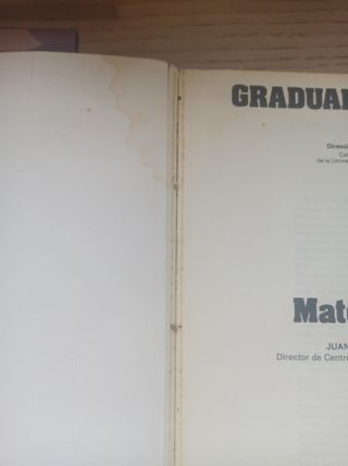 libro graduado matemáticas