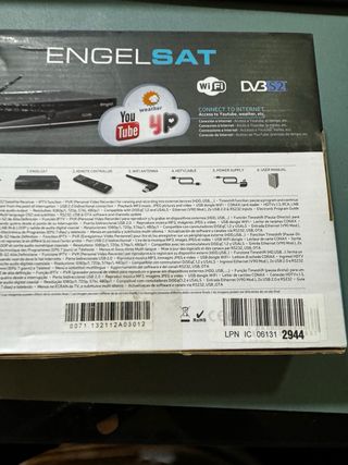 Receptor satélite - Engel RS8100Y, HD, Wi-Fi, Ethe