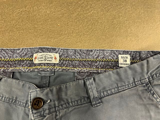 pantaloncini cotone uomo blu