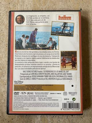 Los Robinsones de los Mares del Sur, dvd Disney