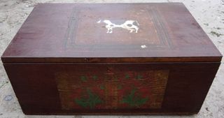 Bauletto in legno vintage