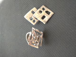 Colgante y anillo de plata artesanal