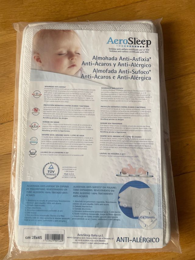 Almohada anti asfixia bebé