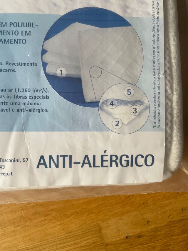 Almohada anti asfixia bebé