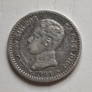 C29 Moneda 50 centimos Alfonso XIII 1904-1-0 MBC