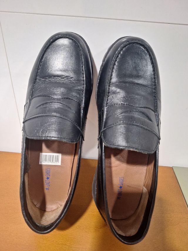 Zapatos mocasines colegial niño