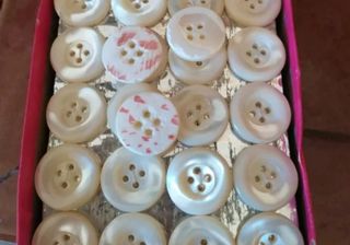 Botones nácar antiguos