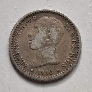 C33 Moneda 50 centimos Alfonso XIII 1910-1-0 MBC