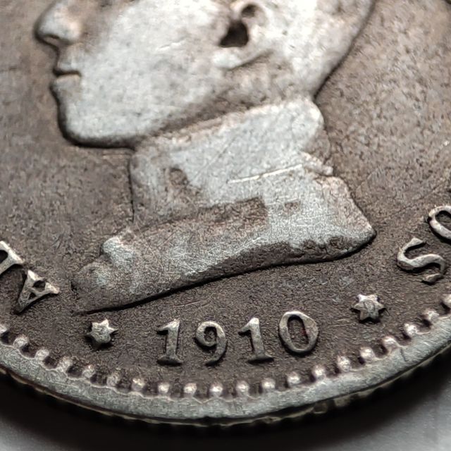 C33 Moneda 50 centimos Alfonso XIII 1910-1-0 MBC