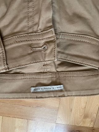 Pantalon beige mango - nuevo