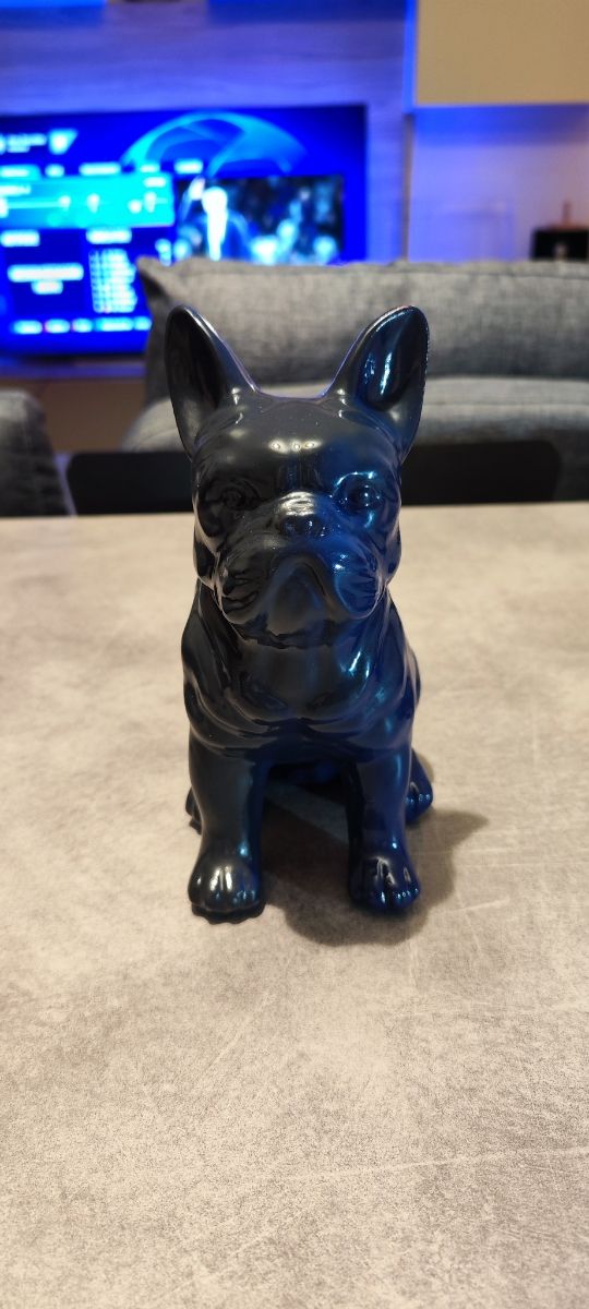 cane Bulldog francese nero blu