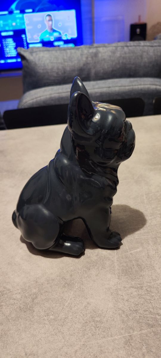 cane Bulldog francese nero blu