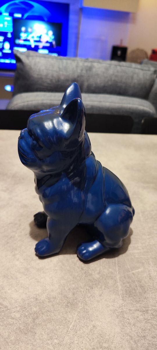 cane Bulldog francese nero blu